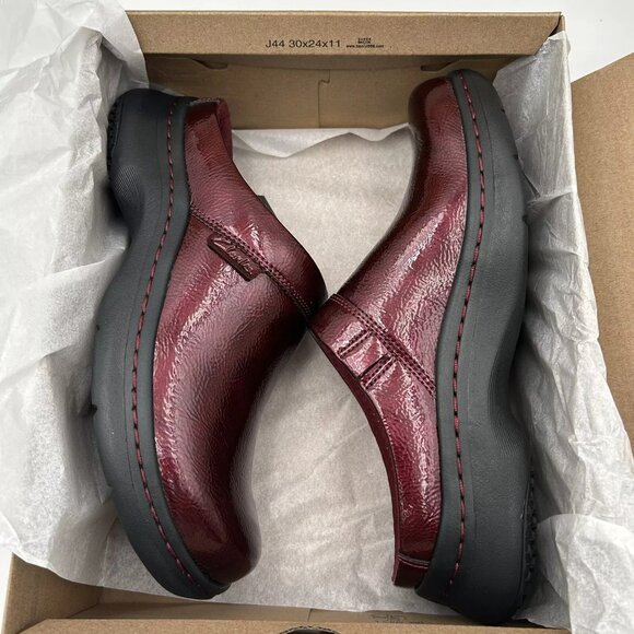 Clarks Women's ClarksPro Slip-on Clog Size 10 Burgundy Slip-resistant Flexible - Picture 7 of 12